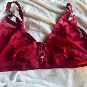 Torrid Plus Size Sexy Strappy Red Bralette size 5 (30 5x)